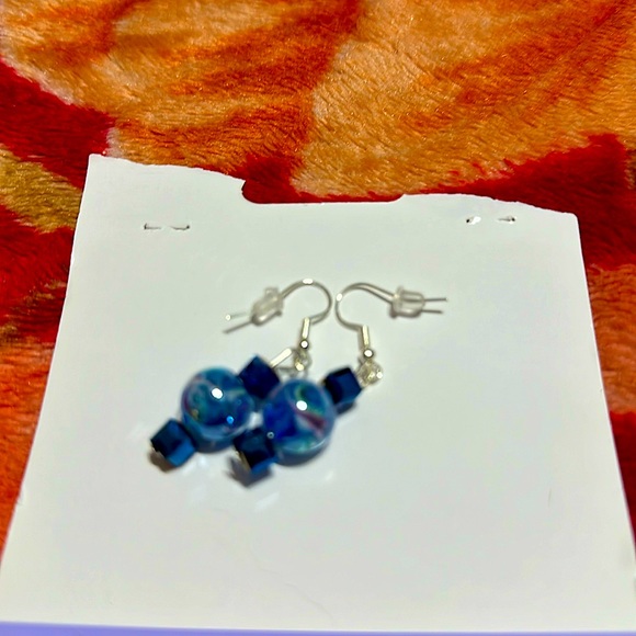 unique art glass earrings - Picture 1 of 1